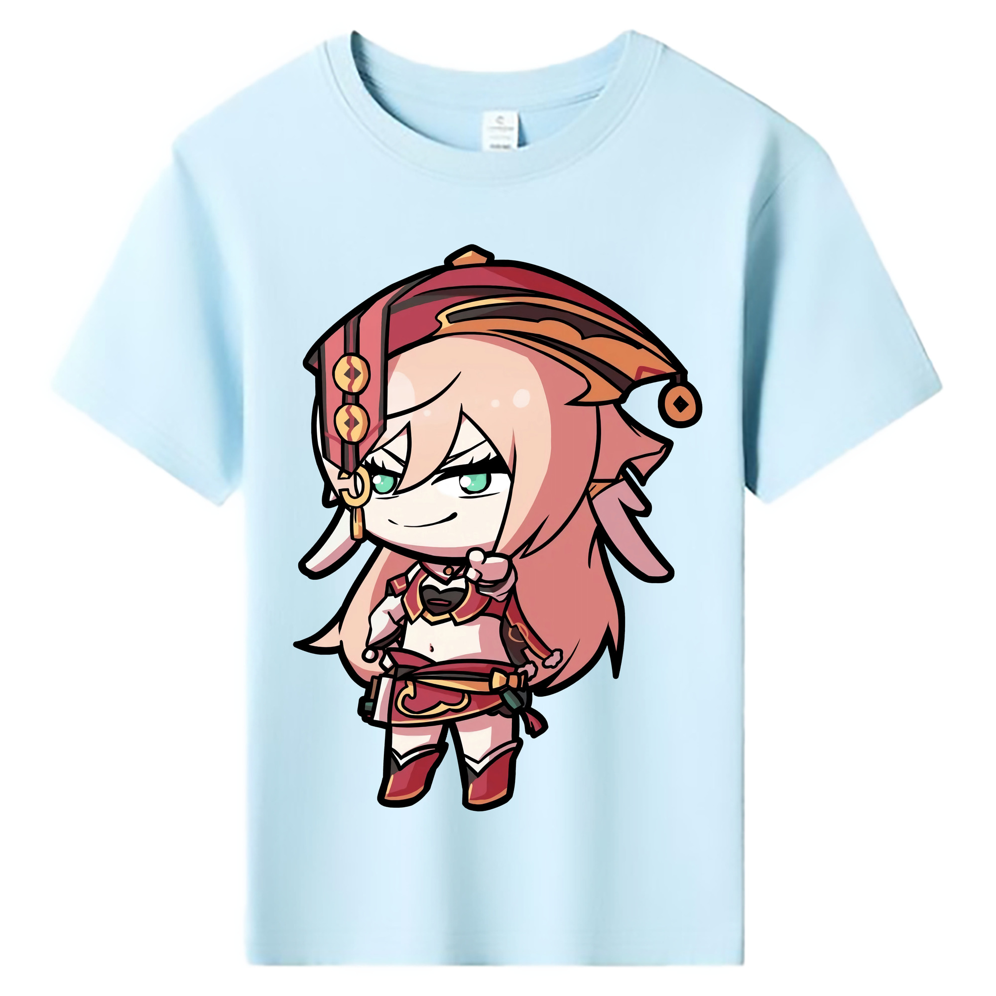 げんし神 ヤンフェイ genshin Yanfei 綿100％キッズTシャツ（フロントプリント）
